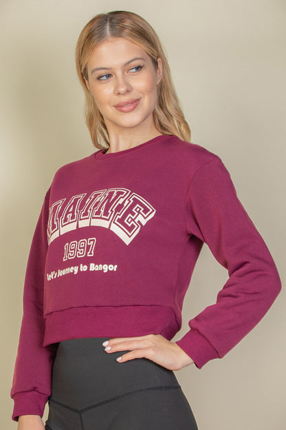 Graphic Drop Shoulder Sweatshirt - Capella Apparel