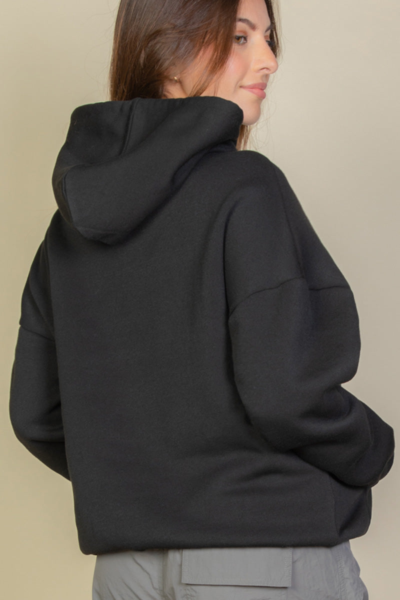 Graphic Kangaroo Pocket Drawstring Hoodie - Capella Apparel