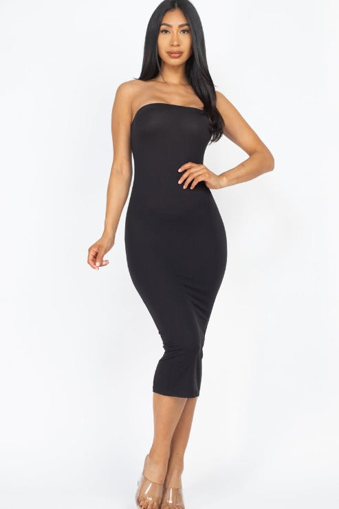 Tube Bodycon Midi Dress - Wholesale Capella Apparel