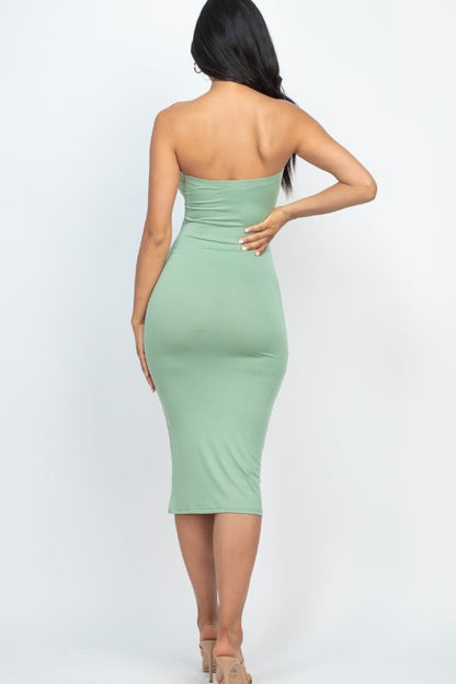 Tube Bodycon Midi Dress - Wholesale Capella Apparel