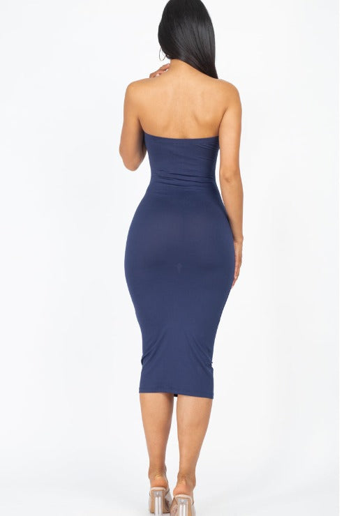 Tube Bodycon Midi Dress - Wholesale Capella Apparel