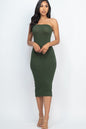 Tube Bodycon Midi Dress - Wholesale Capella Apparel