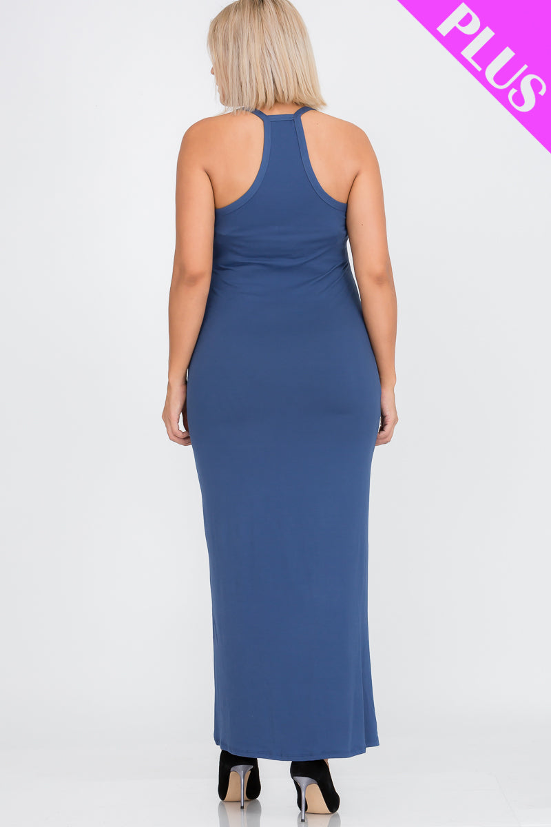 Plus Size Racer Back Maxi Dress - Wholesale Capella Apparel