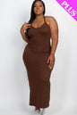 Plus Size Racer Back Maxi Dress - Wholesale Capella Apparel