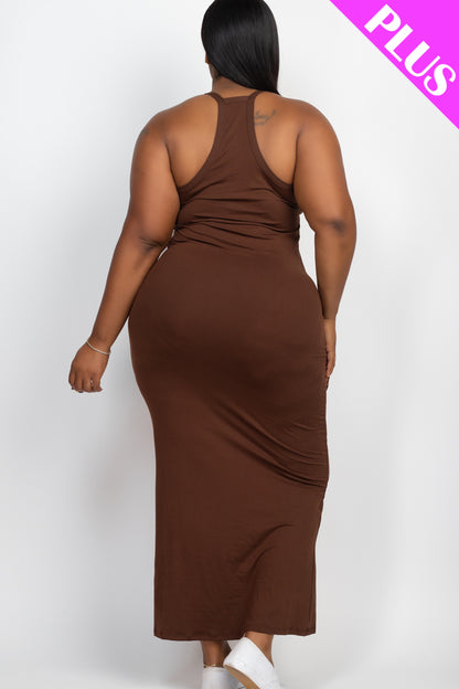 Plus Size Racer Back Maxi Dress - Wholesale Capella Apparel