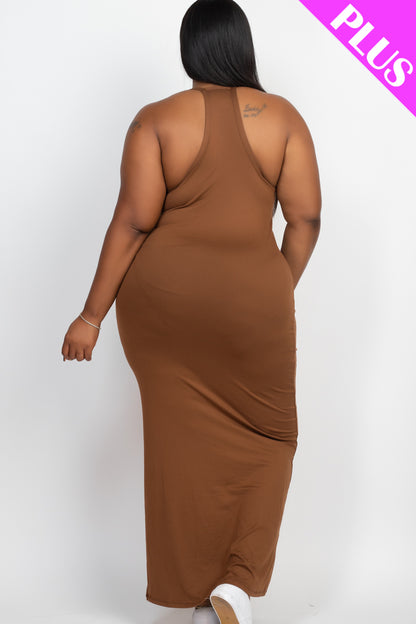 Plus Size Racer Back Maxi Dress - Wholesale Capella Apparel