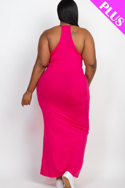 Plus Size Racer Back Maxi Dress - Wholesale Capella Apparel