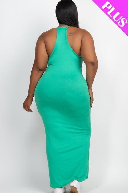 Plus Size Racer Back Maxi Dress - Wholesale Capella Apparel