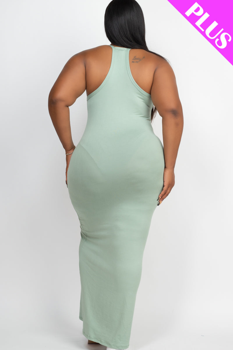 Plus Size Racer Back Maxi Dress - Wholesale Capella Apparel