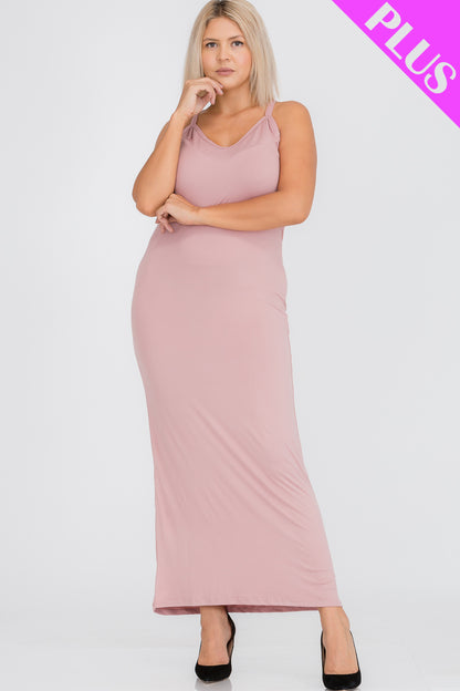 Plus Size Racer Back Maxi Dress - Wholesale Capella Apparel