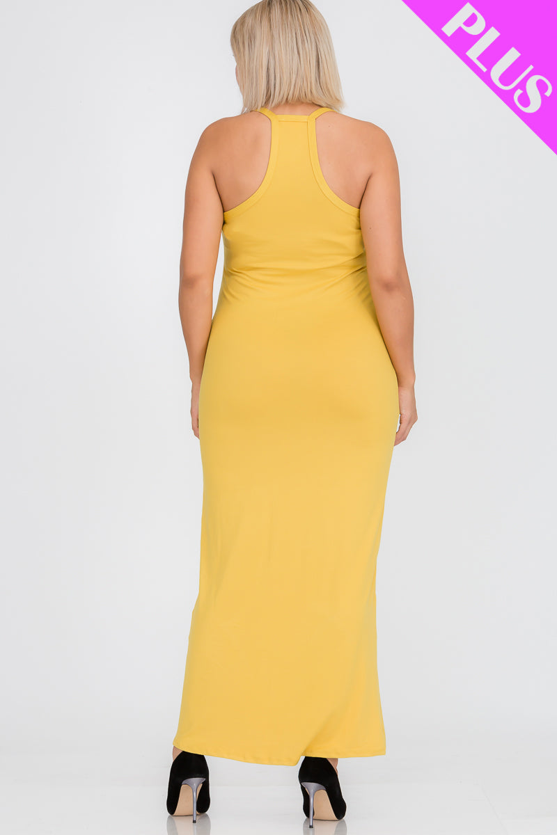 Plus Size Racer Back Maxi Dress - Wholesale Capella Apparel