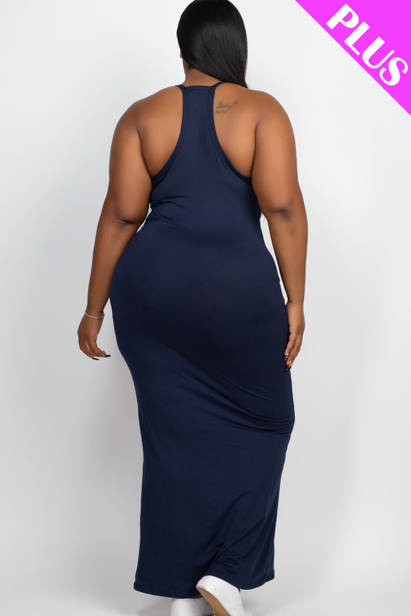 Plus Size Racer Back Maxi Dress - Wholesale Capella Apparel