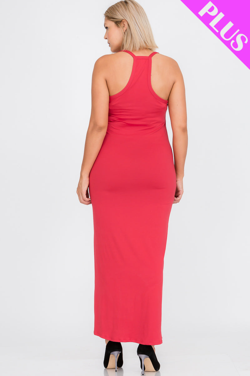 Plus Size Racer Back Maxi Dress - Wholesale Capella Apparel