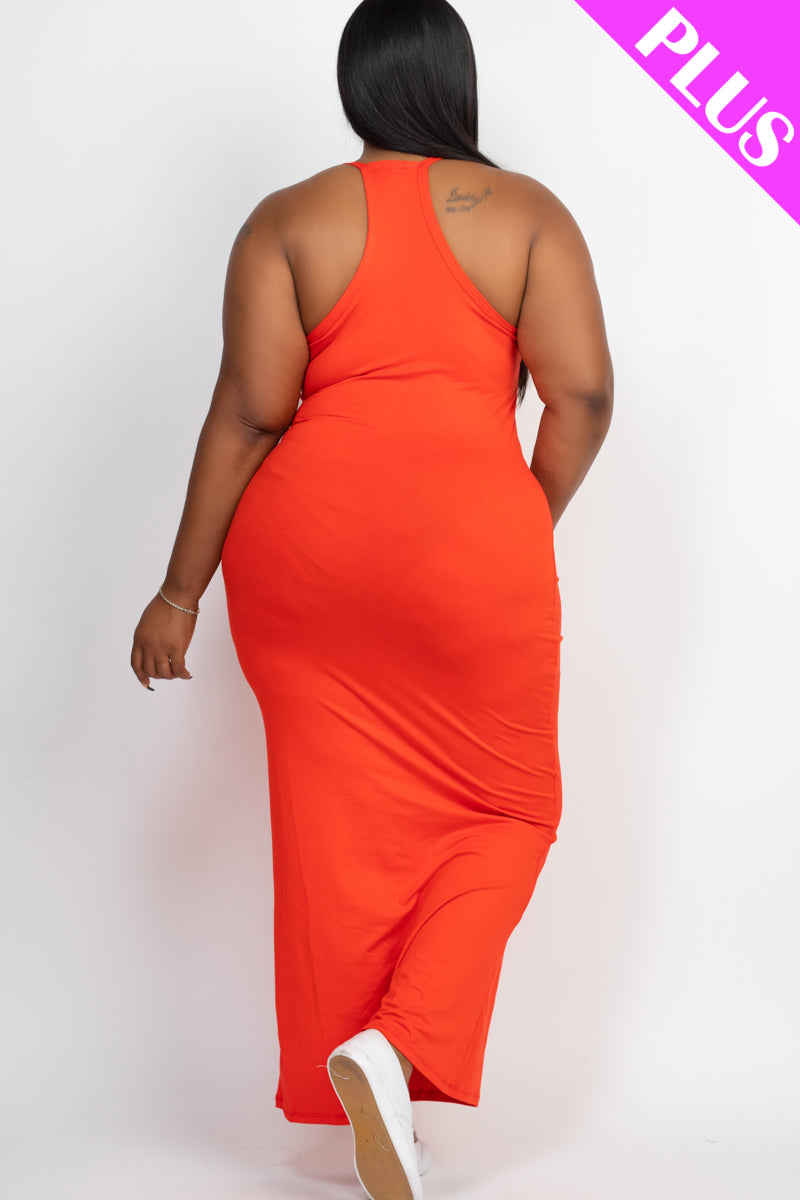 Plus Size Racer Back Maxi Dress - Wholesale Capella Apparel