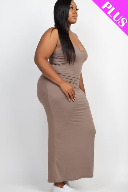 Plus Size Racer Back Maxi Dress - Wholesale Capella Apparel