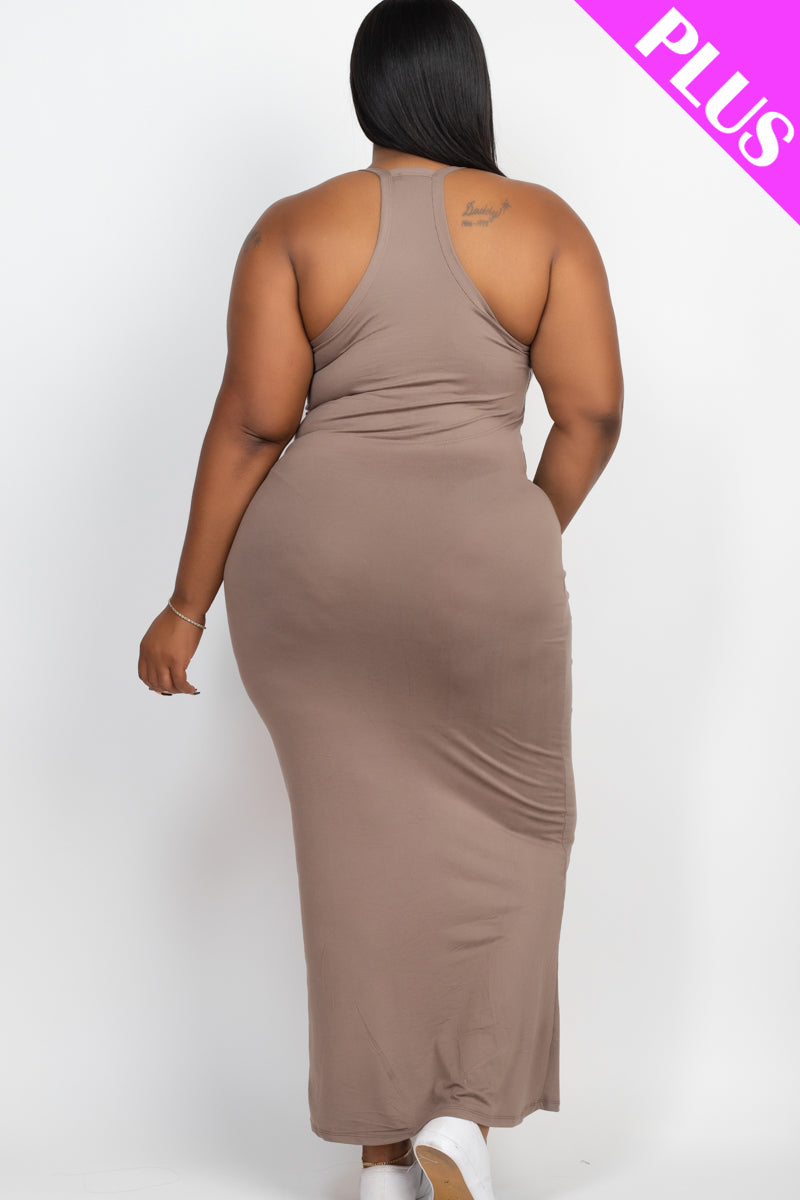 Plus Size Racer Back Maxi Dress - Wholesale Capella Apparel