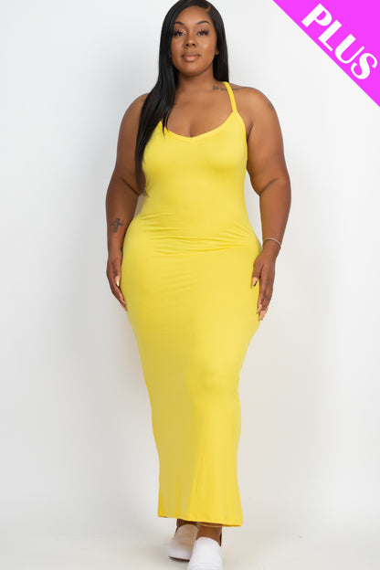 Plus Size Racer Back Maxi Dress - Wholesale Capella Apparel