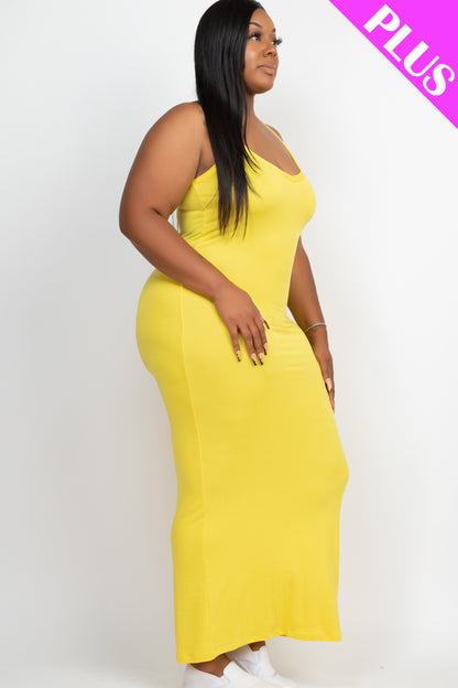 Plus Size Racer Back Maxi Dress - Wholesale Capella Apparel