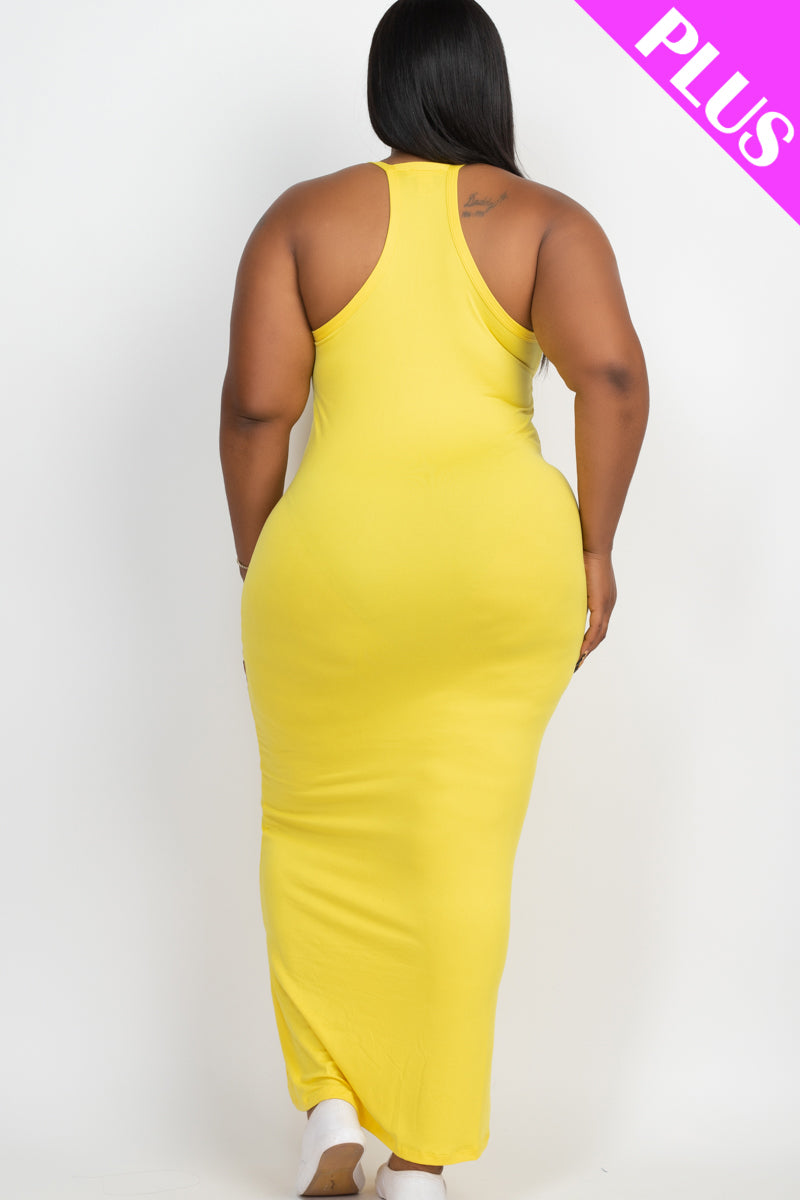 Plus Size Racer Back Maxi Dress - Wholesale Capella Apparel