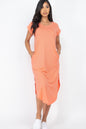 Cap Sleeve V Neck Maxi Dress - Wholesale Capella Apparel