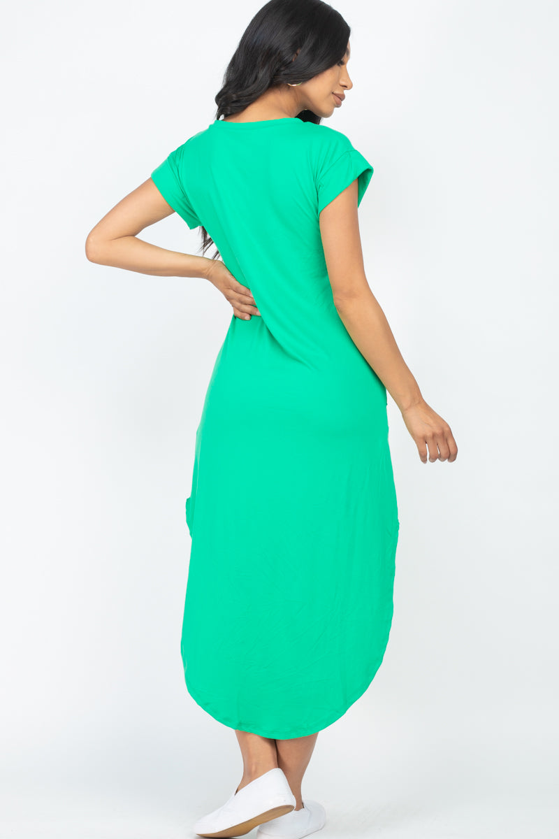 Cap Sleeve V Neck Maxi Dress - Wholesale Capella Apparel