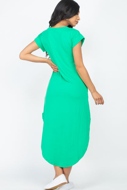 Cap Sleeve V Neck Maxi Dress - Wholesale Capella Apparel