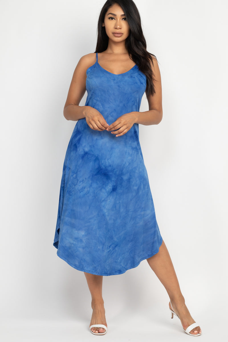 Tie-dye Round Hem Dress - Wholesale Capella Apparel