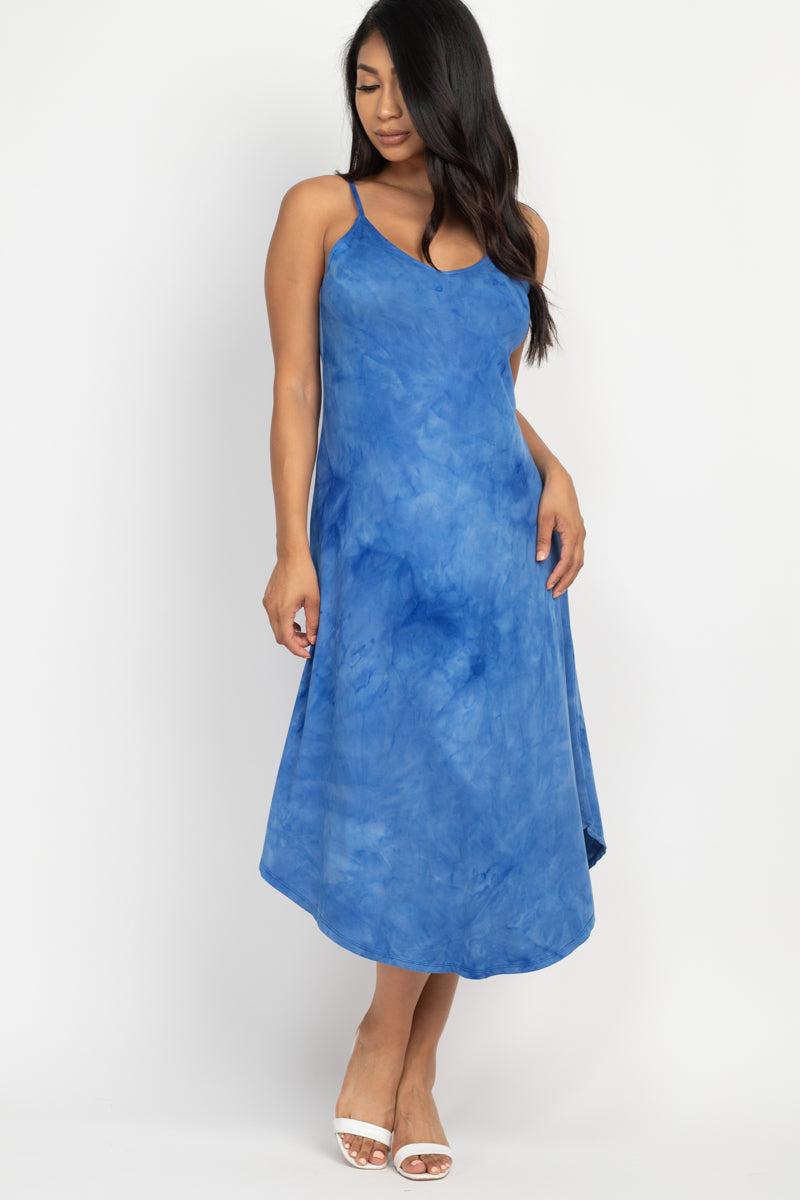 Tie-dye Round Hem Dress - Wholesale Capella Apparel