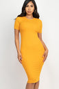 Ribbed Bodycon Midi Dress - Wholesale Capella Apparel