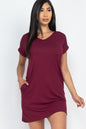 Cap Sleeve Pocket Mini Dress - Wholesale Capella Apparel