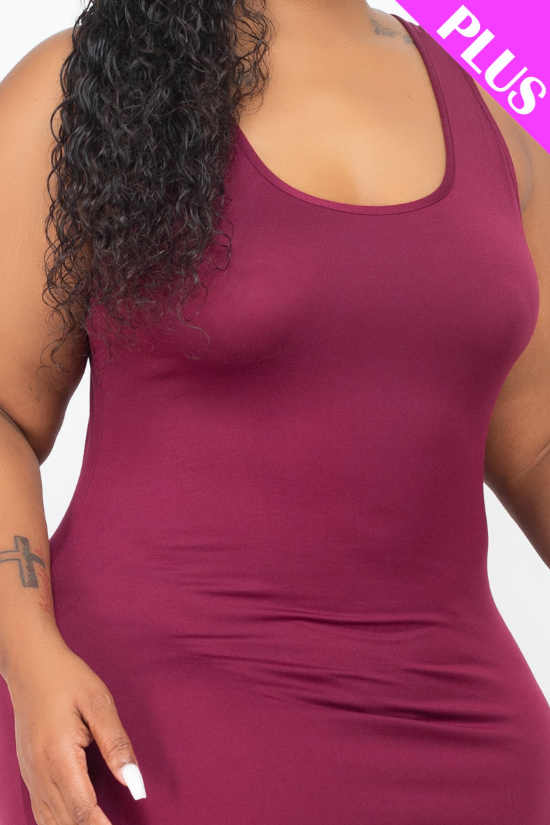 Plus Size Solid Basic Maxi Dress - Wholesale Capella Apparel