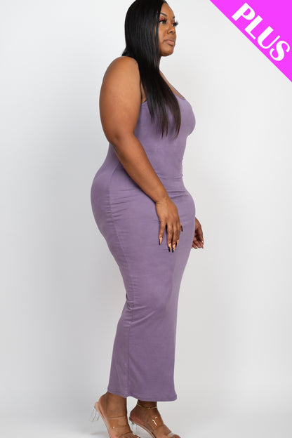 Plus Size Solid Basic Maxi Dress - Wholesale Capella Apparel