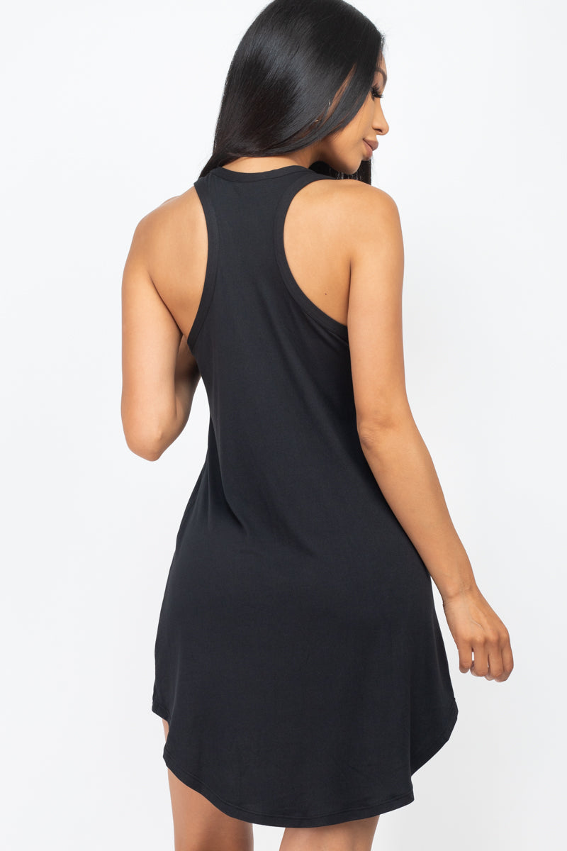 Racer Back Tunic Tank Mini Dress - Wholesale Capella Apparel