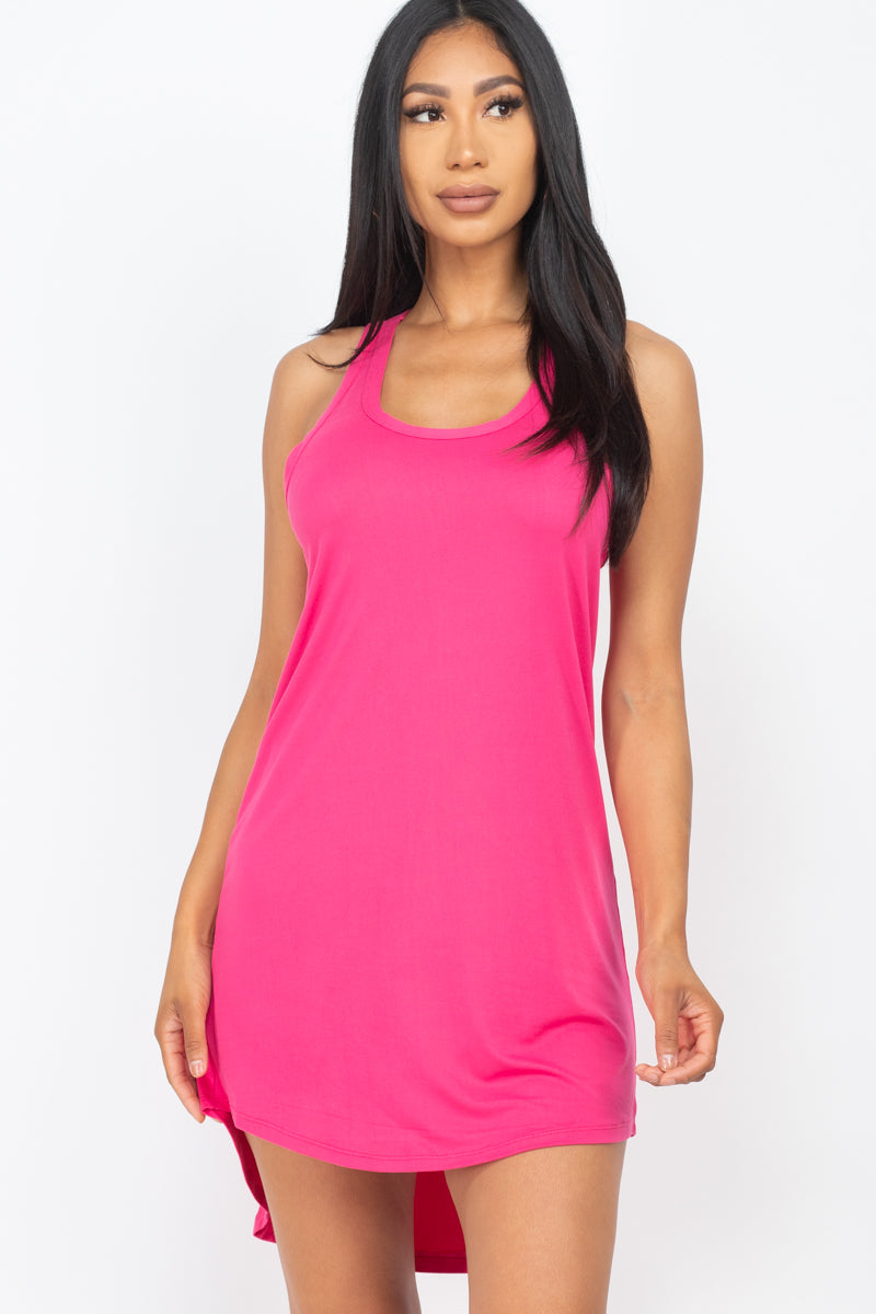 Racer Back Tunic Tank Mini Dress - Wholesale Capella Apparel