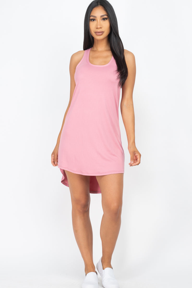 Racer Back Tunic Tank Mini Dress - Wholesale Capella Apparel