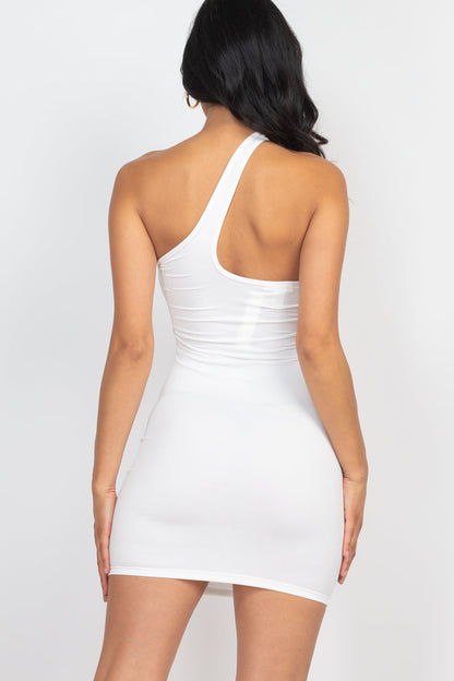 One Shoulder Bodycon Mini Dress (CAPELLA) - Capella Apparel