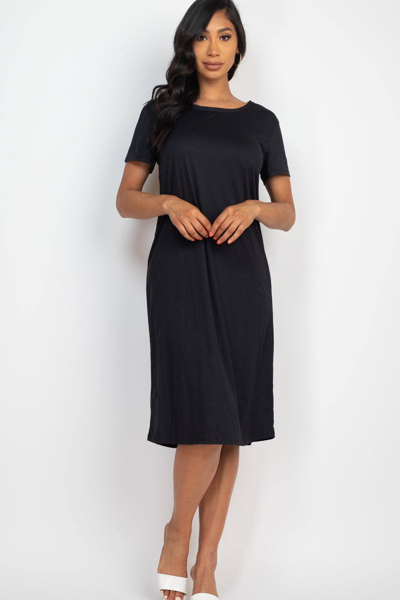 Loose Fit Short Sleeve Dress (CAPELLA) - Capella Apparel