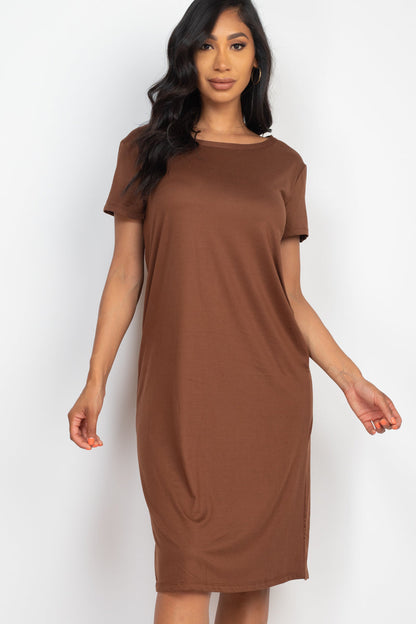 Loose Fit Short Sleeve Dress (CAPELLA) - Capella Apparel