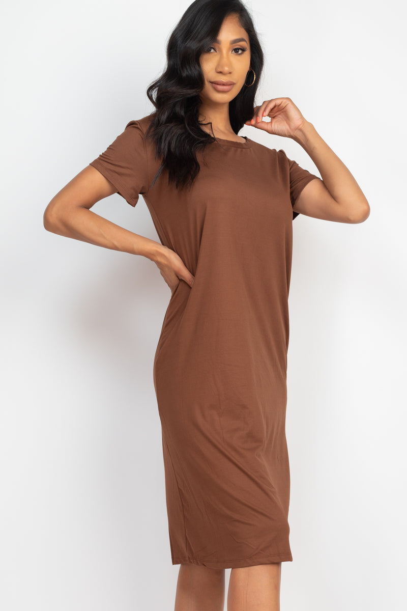 Loose Fit Short Sleeve Dress (CAPELLA) - Capella Apparel