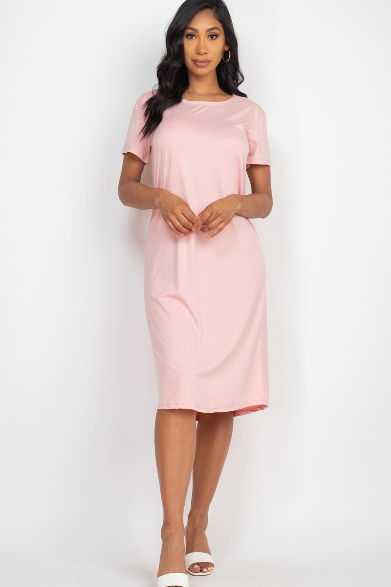 Loose Fit Short Sleeve Dress (CAPELLA) - Capella Apparel