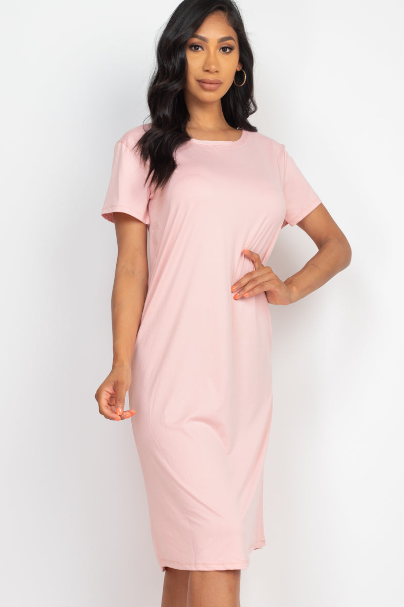 Loose Fit Short Sleeve Dress (CAPELLA) - Capella Apparel