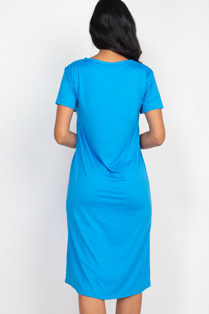 Loose Fit Short Sleeve Dress (CAPELLA) - Capella Apparel