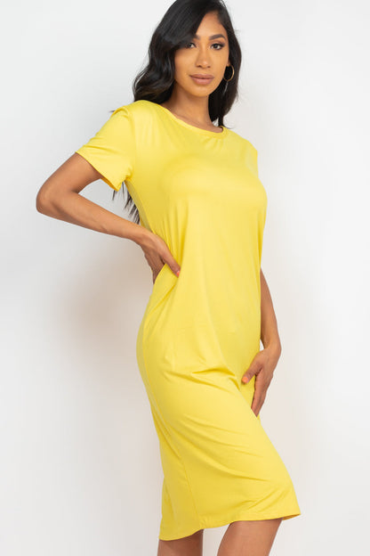 Loose Fit Short Sleeve Dress (CAPELLA) - Capella Apparel