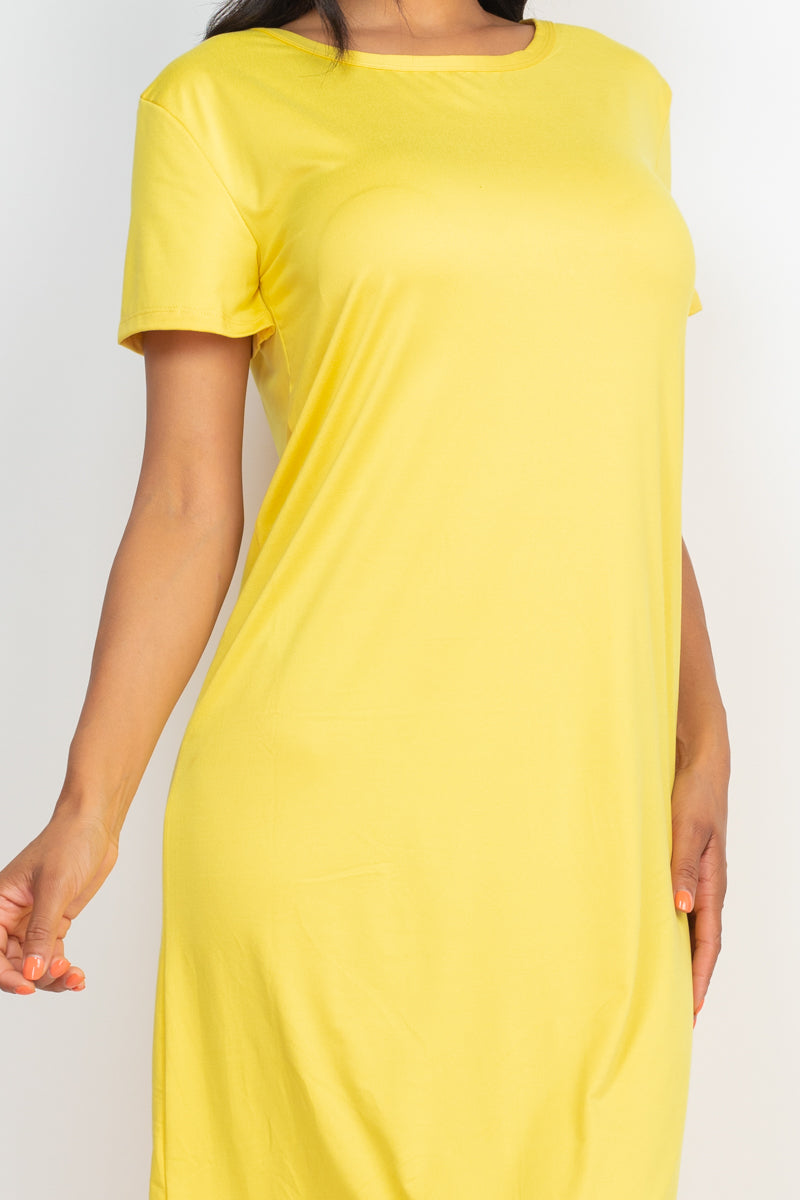 Loose Fit Short Sleeve Dress (CAPELLA) - Capella Apparel