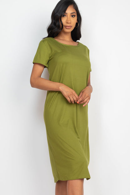 Loose Fit Short Sleeve Dress (CAPELLA) - Capella Apparel