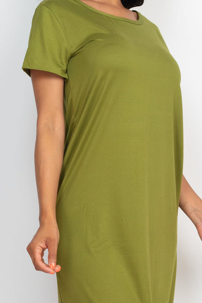 Loose Fit Short Sleeve Dress (CAPELLA) - Capella Apparel