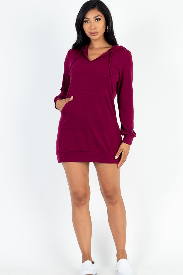 French Terry Hoodie Dress (CAPELLA) - Capella Apparel