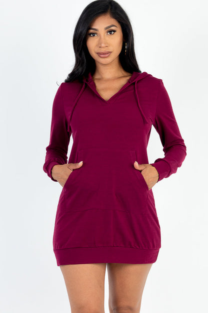 French Terry Hoodie Dress (CAPELLA) - Capella Apparel