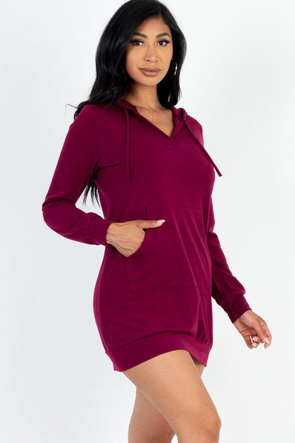 French Terry Hoodie Dress (CAPELLA) - Capella Apparel