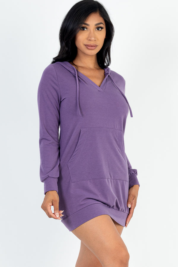 French Terry Hoodie Dress (CAPELLA) - Capella Apparel